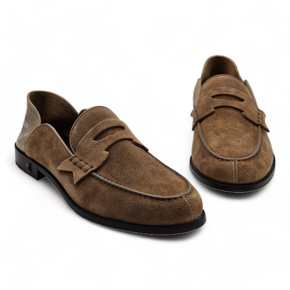 Christian Louboutin Penny No Back Suede Brown - Picture 6 of 9